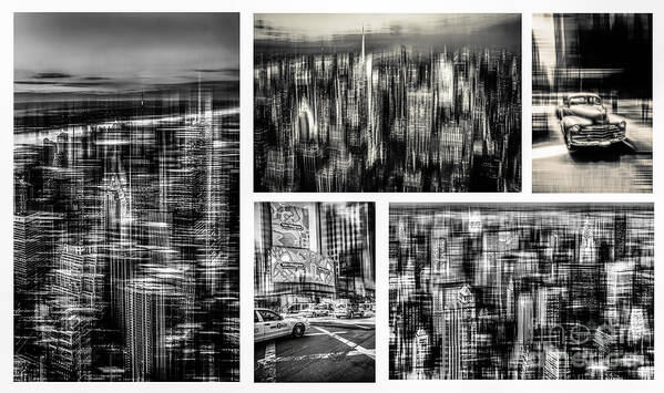 Nyc Art Print featuring the photograph Manhattan Collection II by Hannes Cmarits
