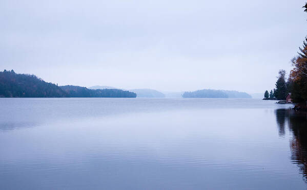 Lake Art Print featuring the photograph Mist Covered Islands by Rosemary Legge