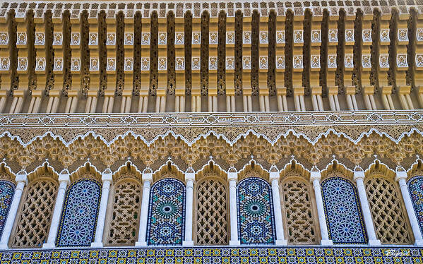 Mosque Art Print featuring the photograph Mosque decorative facade by Christopher Byrd