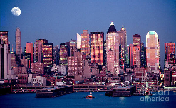 Nyc Art Print featuring the photograph New York Skyline at Dusk by Anthony Sacco
