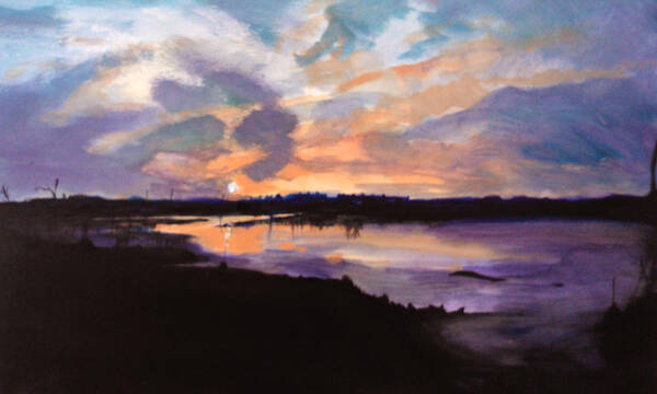Oare Art Print featuring the painting Oare Creek 2 by Paul Mitchell