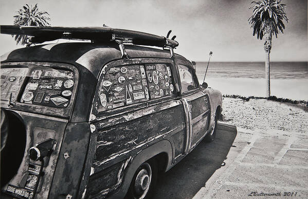 Transportation Art Print featuring the photograph Paradise Beach by Larry Butterworth