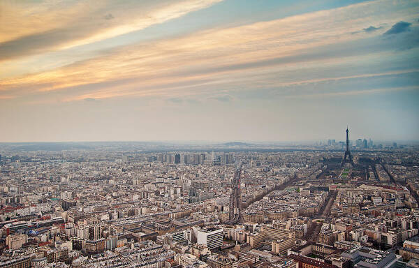 Ile-de-france Art Print featuring the photograph Paris From Tour Montparnasse by Romain Villa Photographe