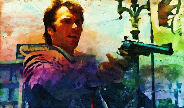 Dirty Harry Art Print featuring the painting Punk by Lelia DeMello