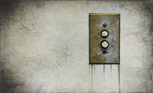 Light Switch Art Print featuring the photograph Push Button by Scott Norris