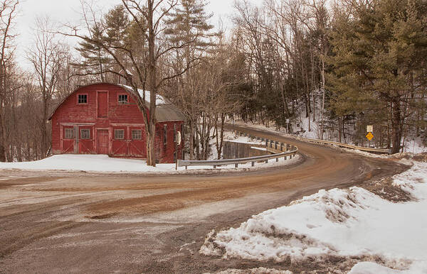 Putney Vermont Art Print featuring the photograph Putney Falls Road II by Tom Singleton