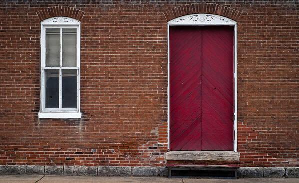 Red Door Art Print featuring the photograph Red Door by Wayne Meyer