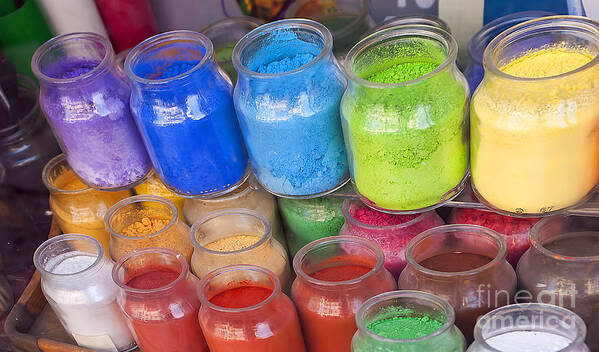 Pigment Art Print featuring the photograph Renaissance Pigments by Brenda Kean