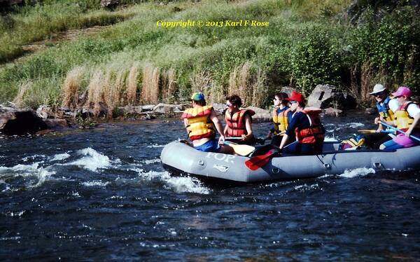 Summer Art Print featuring the photograph River rafting by Karl Rose