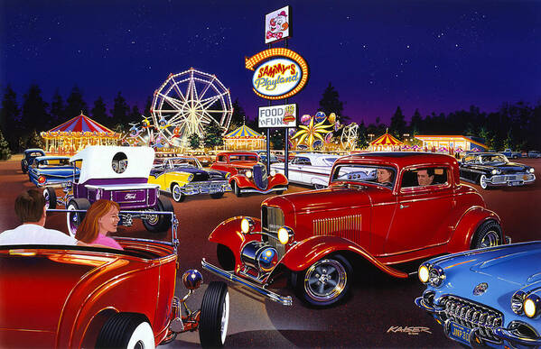 America Art Print featuring the photograph Sammy's Playland by MGL Meiklejohn Graphics Licensing