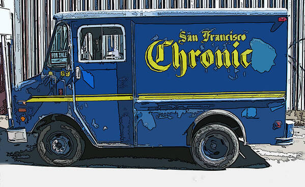 Sf Chronic Truck For Sale Art Print featuring the photograph SF Chronic Truck for Sale by Samuel Sheats