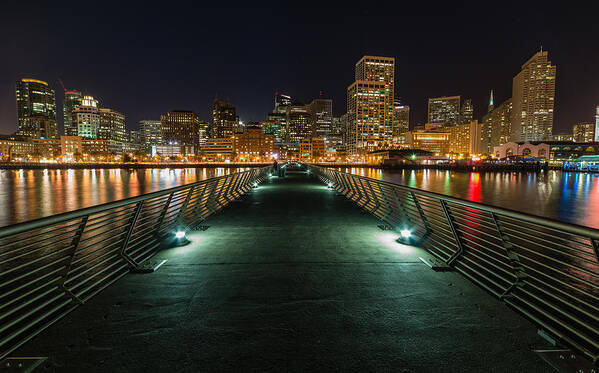 Skyline Art Print featuring the photograph SF Pier 14 by Mike Ronnebeck