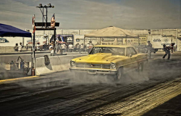 Drags Art Print featuring the photograph Smokn by Jerry Golab
