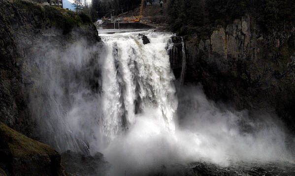Snoqualmie Falls Waterfall. Art Print featuring the photograph Snoqualmie Falls by Rusty Jeffries