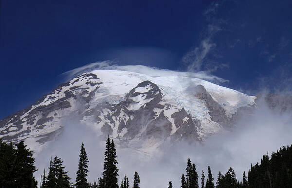 Clouds Art Print featuring the photograph Standing Tall by E Faithe Lester