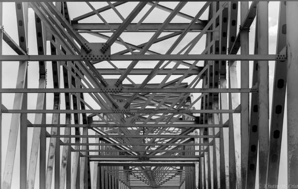 Bridge Art Print featuring the photograph Steel by Kristin M Crist