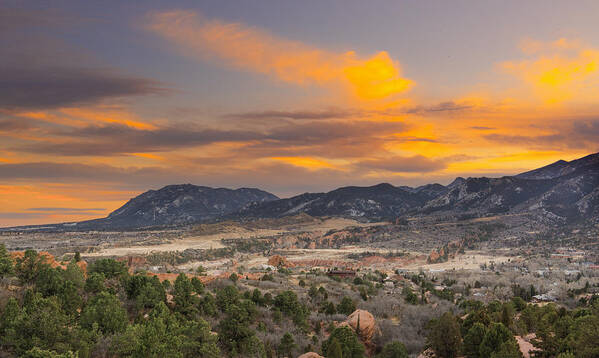 Colorado Art Print featuring the photograph Sunset Majestic by Tim Reaves