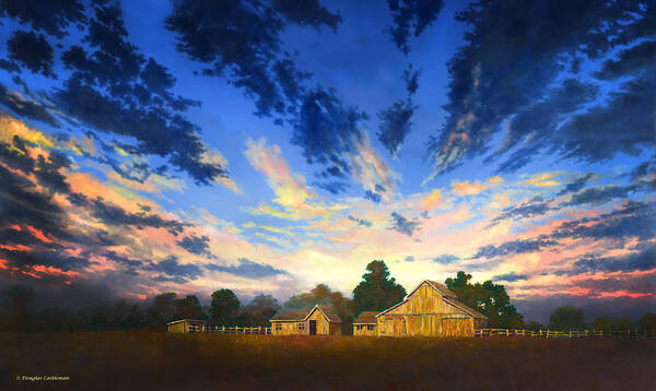 Oil Painting Art Print featuring the painting Sunset Memories by Douglas Castleman