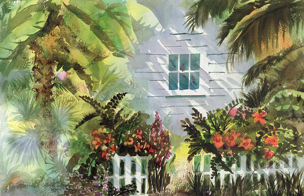 Watercolor Art Print featuring the painting The Keys by Barbara Colangelo