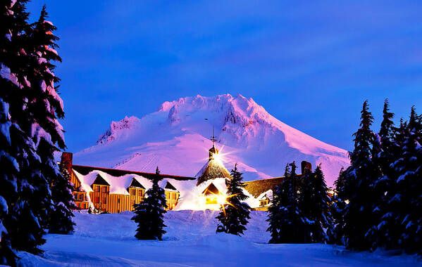 Timberline Lodge Art Print featuring the photograph The Last Sunrise by Darren White