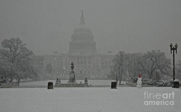 Washington Dc Art Print featuring the photograph US Capital 2007 by Tracy Rice Frame Of Mind