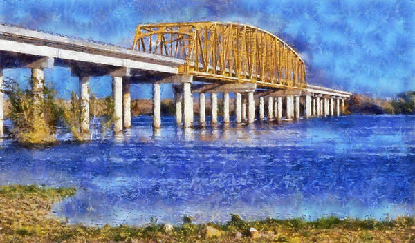 Vernita Bridge Art Print featuring the digital art Vernita Brdge by Kaylee Mason