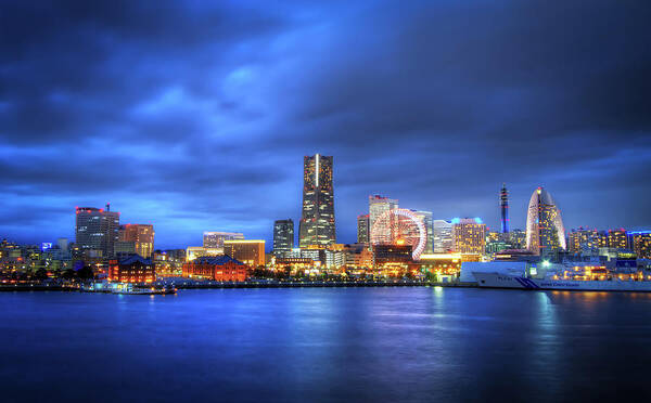 Yokohama Art Print featuring the photograph Yokohama Skyline by Agustin Rafael C. Reyes
