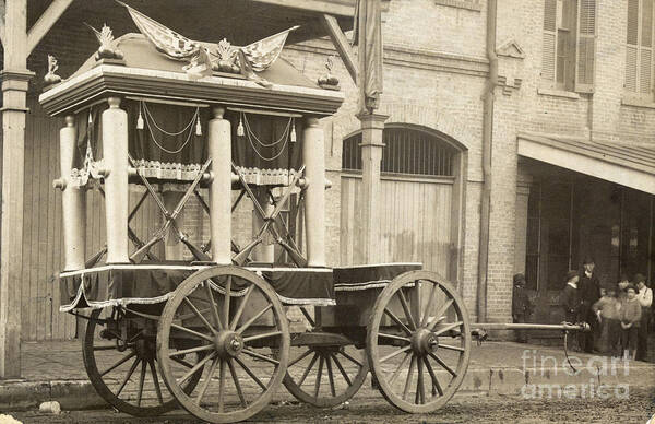 1889 Art Print featuring the photograph Jefferson Davis: Funeral #1 by Granger