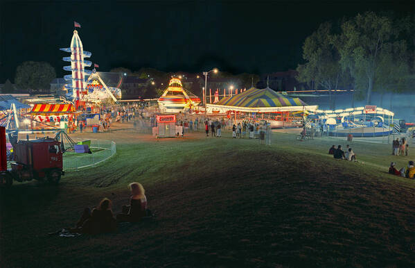 Bay City Carnival Art Print featuring the photograph Bay City Carnival by Kris Rasmusson