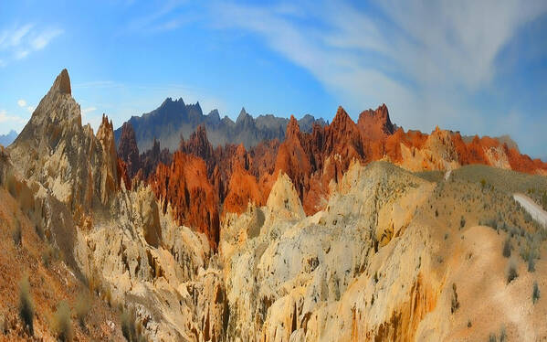 Fantasy Art Print featuring the photograph Fantasy Mountains by Gregory Scott