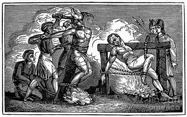 1550 Art Print featuring the photograph HERESY: TORTURE, c1550 by Granger