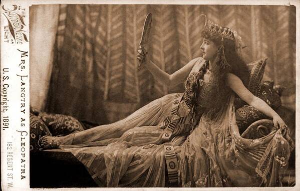 History Art Print featuring the photograph Lillie Langtry 1853-1929, As Cleopatra by Everett