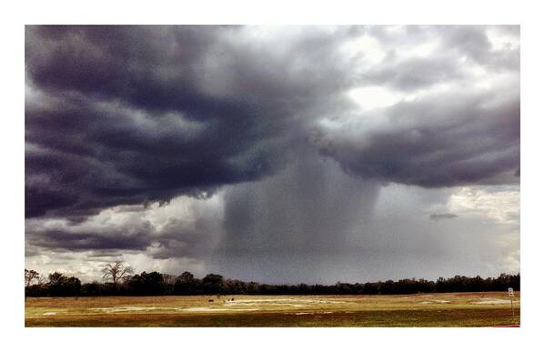 Rain Art Print featuring the photograph Rain Cloud by Glenda Graham