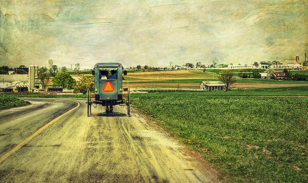 Amish Art Print featuring the photograph Route 716 by Kathy Jennings