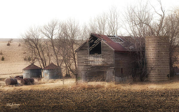 Landscape Art Print featuring the photograph Rustic Old barn by Don Anderson