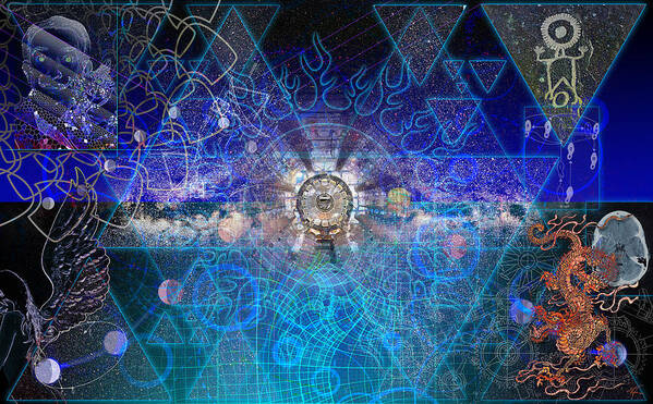 Elision Art Print featuring the digital art Synesthetic Dreamscape by Kenneth Armand Johnson