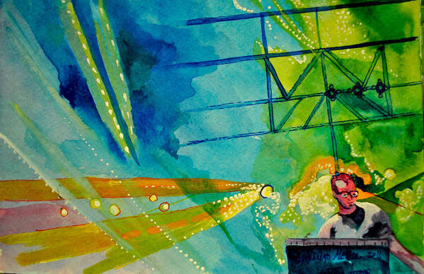 Umphrey's Mcgee Art Print featuring the painting The Key Man by Patricia Arroyo