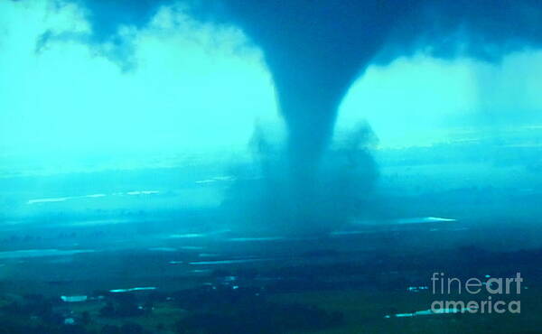 Tornado Destructive Force Art Print featuring the photograph Tornado Destruction by Stanley Morganstein