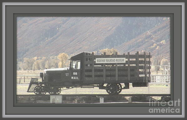 Ridgway Colorado Art Print featuring the digital art U. S. Mail n Rail by Lani Richmond Elvenia