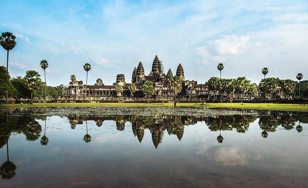 Asia Art Print featuring the photograph Angkor wat #1 by Usha Peddamatham