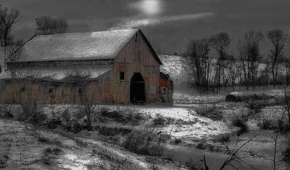 Barns Art Print featuring the photograph Battle Scars #1 by William Griffin