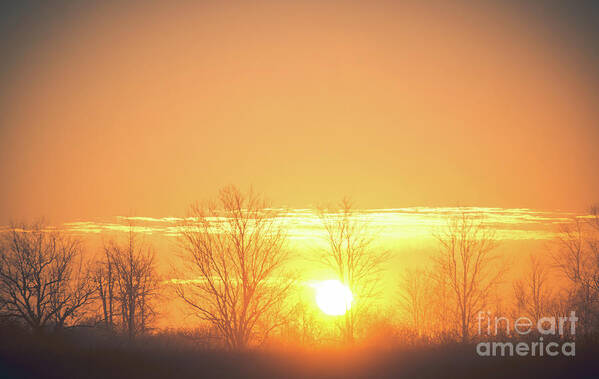 Cheryl Baxter Photography Art Print featuring the photograph Early Morning Sunrise #1 by Cheryl Baxter