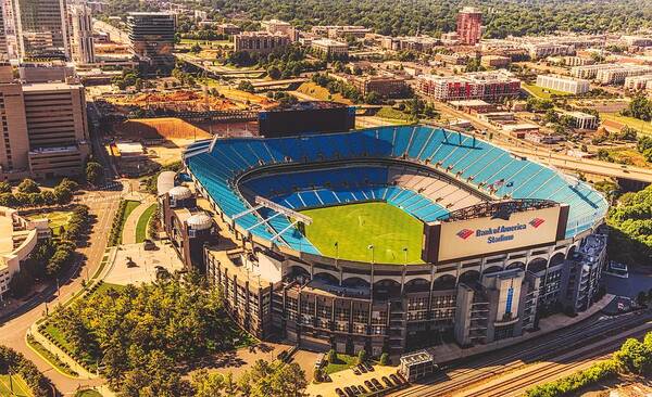 Charlotte Art Print featuring the photograph Home Of The Carolina Panthers #1 by Mountain Dreams