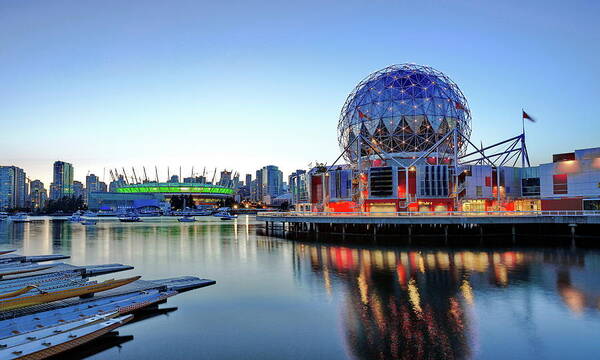 Alex Lyubar Art Print featuring the photograph Vancouver Science World Museum #2 by Alex Lyubar