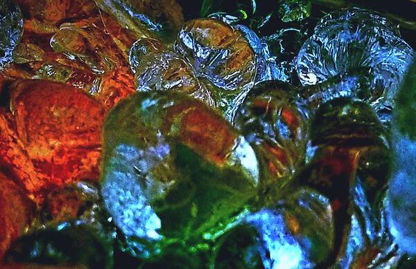 Ice Art Print featuring the photograph Icester Eggs #2 by Uther Pendraggin