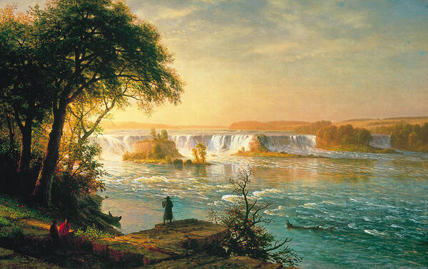 Albert Bierstadt Art Print featuring the painting The Falls Of Saint Anthony #5 by Albert Bierstadt