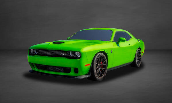 Frank J Benz Art Print featuring the photograph 2015 Dodge Challenger SRT Hellcat - DGCH33 by Frank J Benz