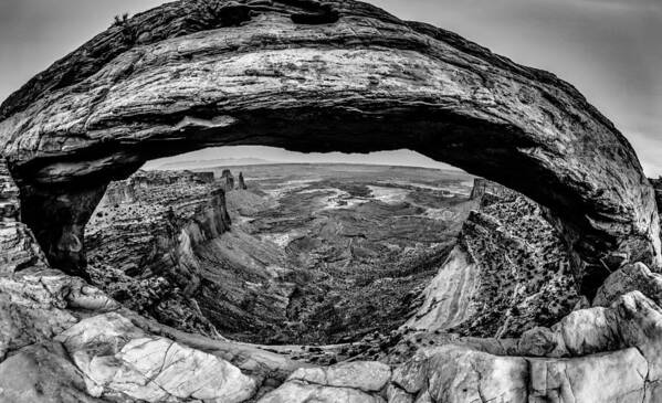 America Art Print featuring the photograph famous Mesa Arch in Canyonlands National Park Utah USA #7 by Alex Grichenko