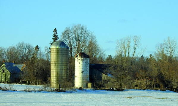Silo Art Print featuring the photograph Abandoned Farm by Betty-Anne McDonald