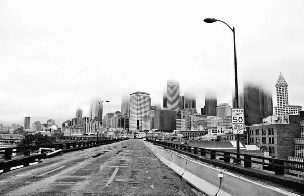 Seattle Art Print featuring the photograph Alaskan Way Viaduct Downtown Seattle by Pelo Blanco Photo